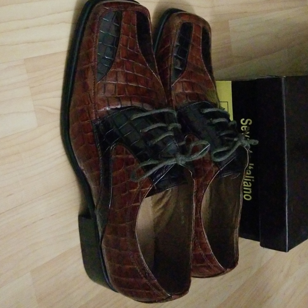 Savasta Italiano brown mens leather alldress shoes